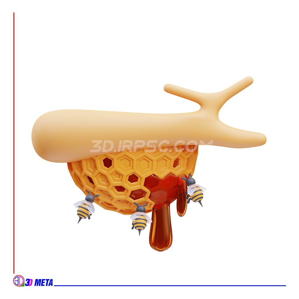 محصول مدل سه بعدی لانه زنبور 